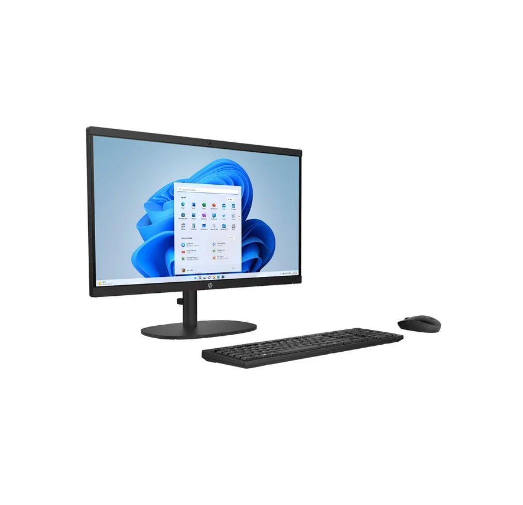 HP 21.45-inch All-in-One Desktop FHD Display Intel Pentium 8G/128SSD Windows 11 Home in S Mode Jet Black