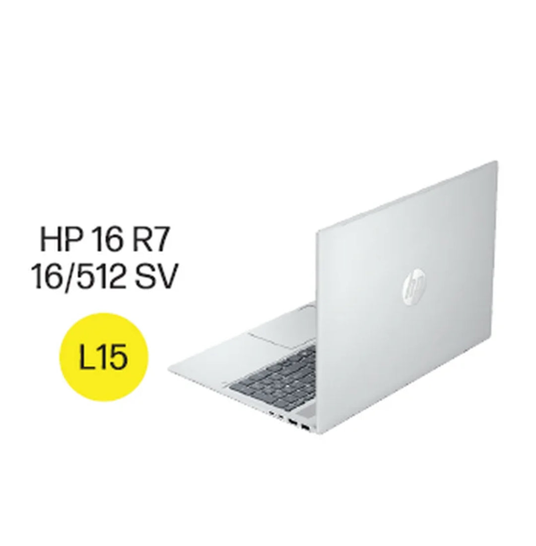 HP Omnibook 5 16 Inch Windows Laptop AMD Ryzen 7 AI PC 16GB RAM 512GB SSD Glacier Silver